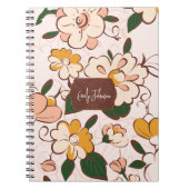 Benutzerdefinierter Name Soft Pastel Floral Garten Notizblock (Vorderseite)