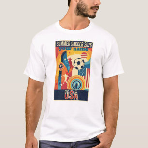 Benutzerdefinierter Name Sommer 2026 Fußball-Fan R T-Shirt