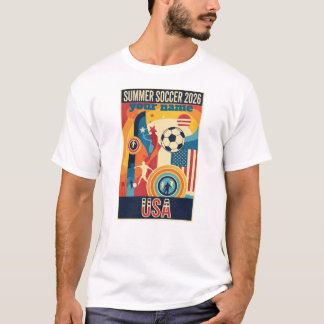 Benutzerdefinierter Name Sommer 2026 Fußball-Fan R T-Shirt