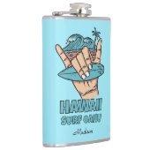 Benutzerdefinierter Name & Standort Surf Shaka Flachmann (Rechts)