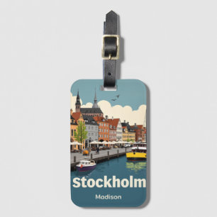Benutzerdefinierter Name Stockholm Schweden Gepäckanhänger