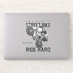 Benutzerdefinierter Name Street Bike Aufkleber