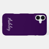 Benutzerdefinierter Name Stylisch Modern Elegant M iPhone Hülle (Rückseite (Horizontal))
