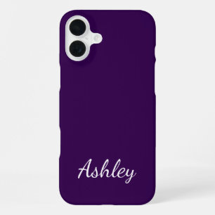 Benutzerdefinierter Name Stylisch Modern Elegant M iPhone 16 Plus Hülle