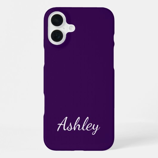 Benutzerdefinierter Name Stylisch Modern Elegant M iPhone Hülle (Rückseite)