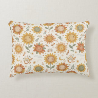 Benutzerdefinierter Name Süße Boho Sonnenblume Kin Dekokissen