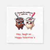 Benutzerdefinierter Name Süße Lebensmittel Beste V Serviette (Vorderseite)