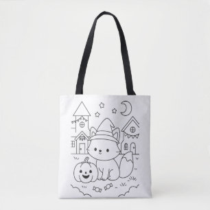 Benutzerdefinierter Name Süßer Halloween-Farben Ki Tasche