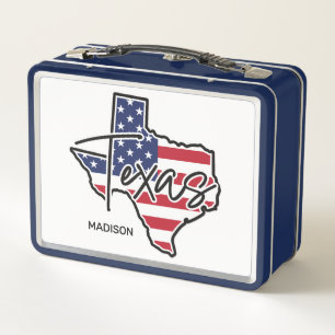 Benutzerdefinierter Name Texas Metall Brotdose