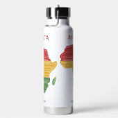 Benutzerdefinierter Name & Text Afrika Trinkflasche (rechts)