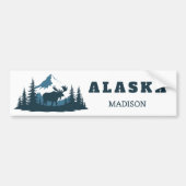 Benutzerdefinierter Name & Text ALASKA Autoaufkleber (Vorne)