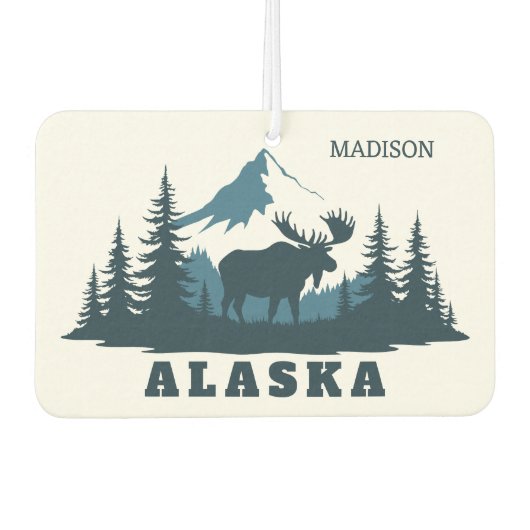 Benutzerdefinierter Name & Text ALASKA Autolufterfrischer (Vorderseite)