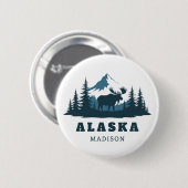 Benutzerdefinierter Name & Text ALASKA Button (Vorne & Hinten)