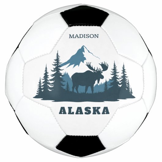 Benutzerdefinierter Name & Text ALASKA Fußball (Vorderseite)