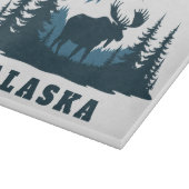 Benutzerdefinierter Name & Text ALASKA Schneidebrett (Ecke)