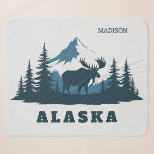Benutzerdefinierter Name & Text ALASKA Sherpadecke