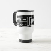 Benutzerdefinierter Name & Text Camper Van Reisebecher (Vorderseite Links)