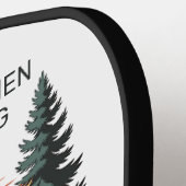 Benutzerdefinierter Name & Text Camping Pickleball Schläger (Linke Seite)