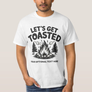 Benutzerdefinierter Name & Text Camping T-Shirt