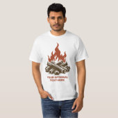 Benutzerdefinierter Name & Text Camping T-Shirt (Vorne ganz)