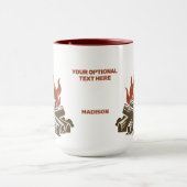 Benutzerdefinierter Name & Text Camping Tasse (Zentrum)