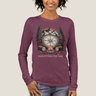 Benutzerdefinierter Name & Text Camping Tri-Blend Shirt