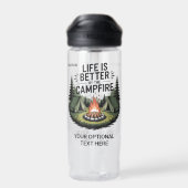 Benutzerdefinierter Name & Text Camping Trinkflasche (Rückseite)
