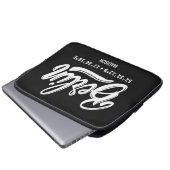 Benutzerdefinierter Name / Text & Farbe Berlin Koo Laptopschutzhülle (Vorne Knopf)