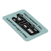 Benutzerdefinierter Name, Text & Farbe Camper Van Magnet (Rechte Seite)