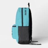 Benutzerdefinierter Name, Text & Farbe Kampfsport Bedruckter Rucksack (Rechts)