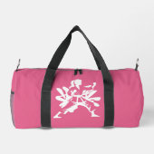 Benutzerdefinierter Name, Text & Farbe Kampfsport Duffle Bag (Rückseite)