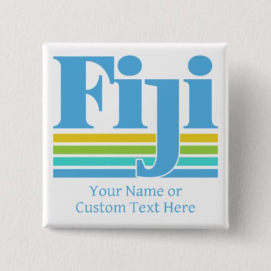 Benutzerdefinierter Name / Text Fiji Button (Vorderseite)