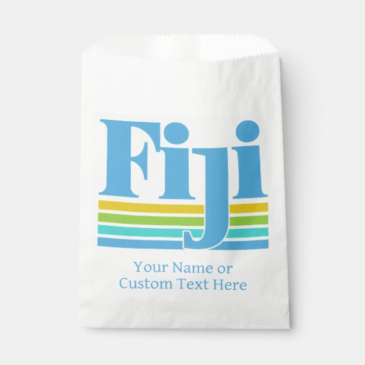 Benutzerdefinierter Name / Text Fiji Geschenktütchen (Vorderseite)