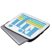 Benutzerdefinierter Name / Text Fiji Laptopschutzhülle (Vorne Knopf)