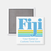 Benutzerdefinierter Name / Text Fiji Magnet (Vorderseite/Rückseite)