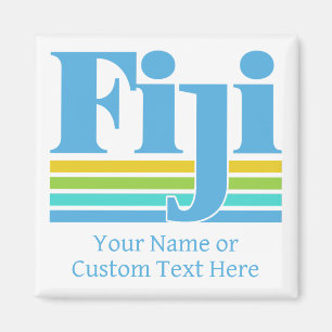 Benutzerdefinierter Name / Text Fiji Magnet