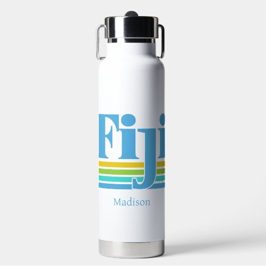 Benutzerdefinierter Name / Text Fiji Trinkflasche (Vorderseite)