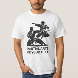 Benutzerdefinierter Name & Text Kampfsport T-Shirt