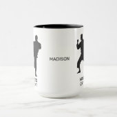 Benutzerdefinierter Name & Text Kampfsport Tasse (Zentrum)
