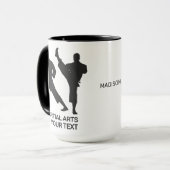 Benutzerdefinierter Name & Text Kampfsport Tasse (Vorderseite Links)