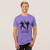Benutzerdefinierter Name & Text Kampfsport Tri-Blend Shirt (Vorderseite voll)
