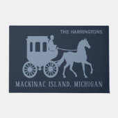 Benutzerdefinierter Name & Text Mackinac Island Fußmatte (Vorderseite)