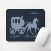 Benutzerdefinierter Name & Text Mackinac Island Mousepad (Mit Mouse)