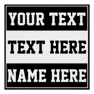 Benutzerdefinierter Name Text personalisieren Gesc Poster