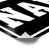 Benutzerdefinierter Name Text personalisieren Gesc Poster (Ecke)