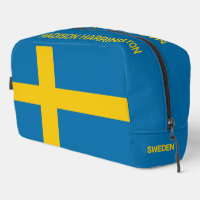 Benutzerdefinierter Name & Text Schwedische Flagge