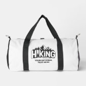 Benutzerdefinierter Name & Text Wandern Duffle Bag (Vorderseite)