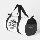 Benutzerdefinierter Name & Text Wandern Duffle Bag (Rechte Ecke)