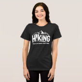 Benutzerdefinierter Name & Text Wandern Tri-Blend Shirt (Vorderseite voll)