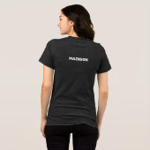 Benutzerdefinierter Name & Text Wandern Tri-Blend Shirt (Rückseite voll)